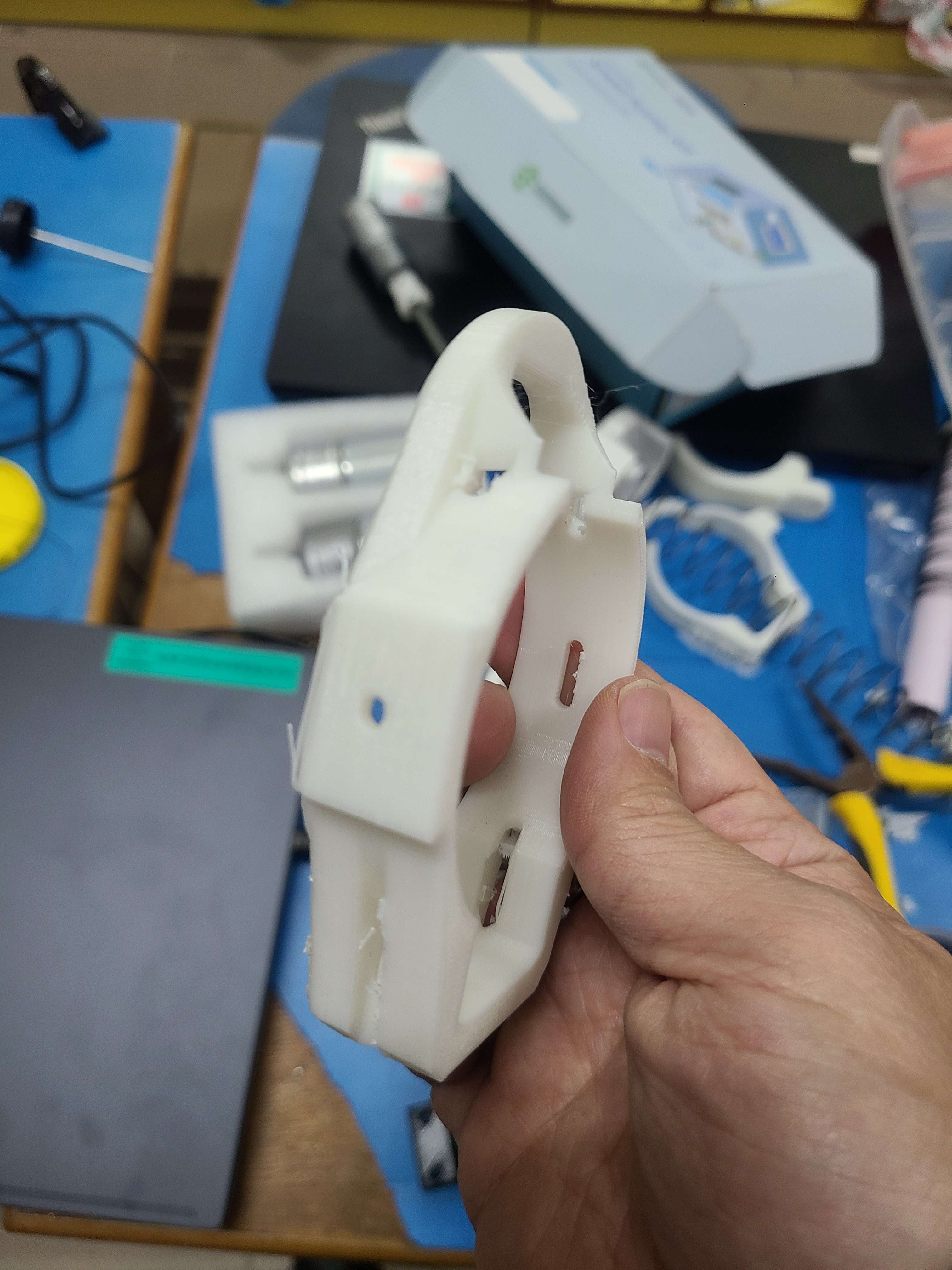 Failed 3D print of chamber mount